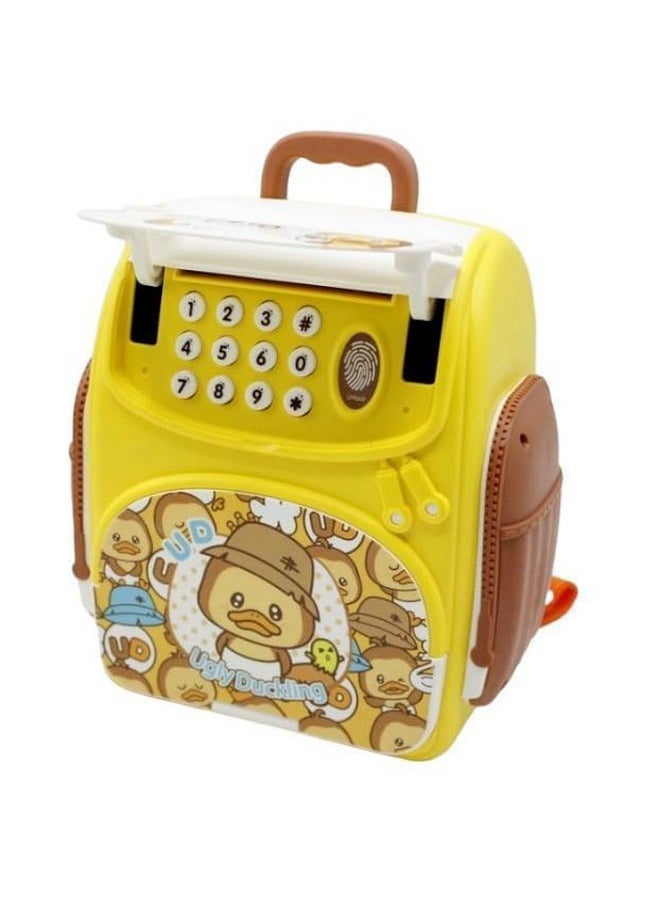 Kiti Kits - KITI KITS Bag Style Piggy Bank ATM for Kids with Password Operation | Money Saving Box Birthday Gift for Boys Girls (Yellow) - Image 1