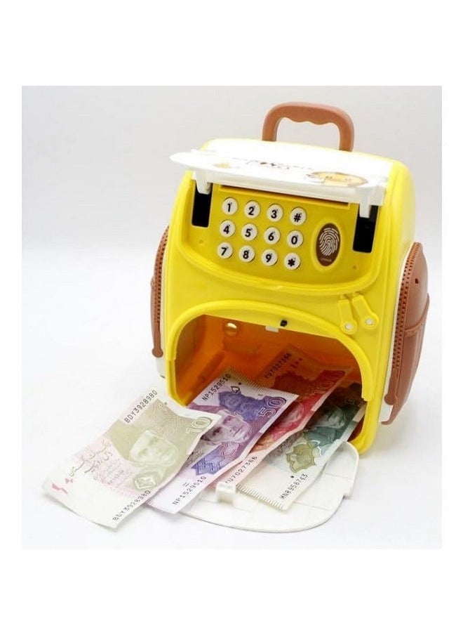Kiti Kits - KITI KITS Bag Style Piggy Bank ATM for Kids with Password Operation | Money Saving Box Birthday Gift for Boys Girls (Yellow) - Image 1