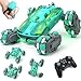 FUNiOi Cool 8WD RC Stunt Car for Kids Ages 6 7 812 13 14 Year Old Remote Gesture HandControlled Toy with Lights Music Rotating Drift Car for Boys 24Ghz - Image 3