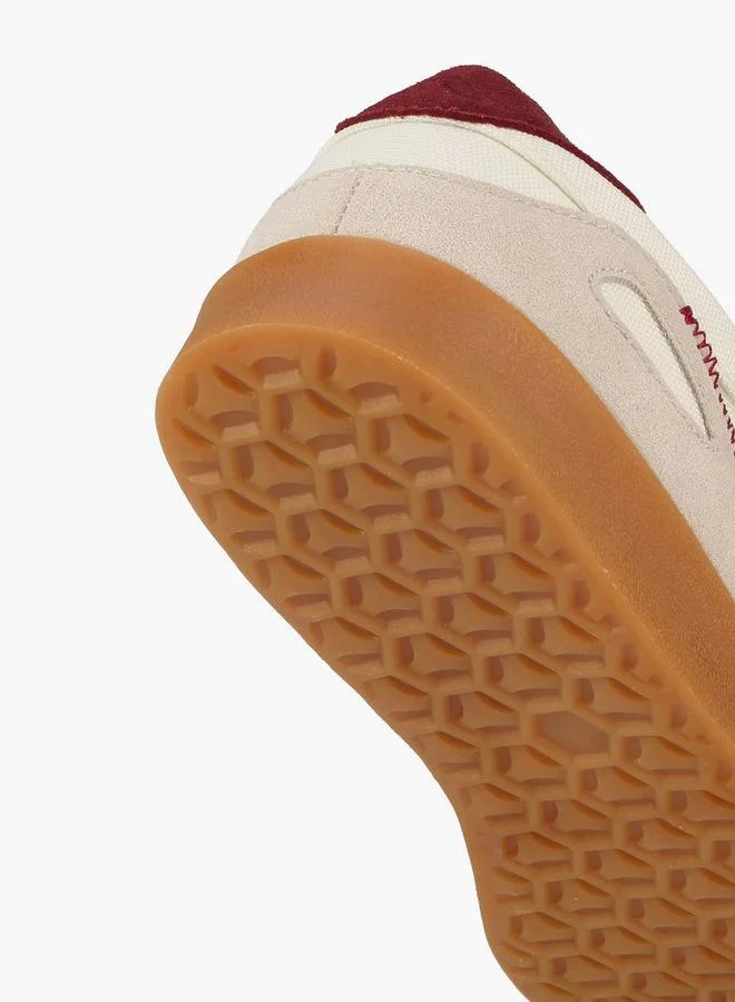 Oaklan By Shoexpress BEIGE Panelled Lace-Up Ankle Sneakers for Women | Best Price UAE