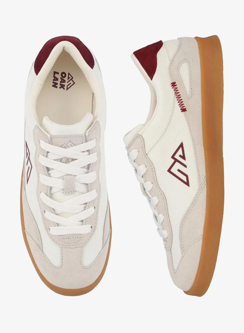 Panelled Lace-Up Ankle Sneakers