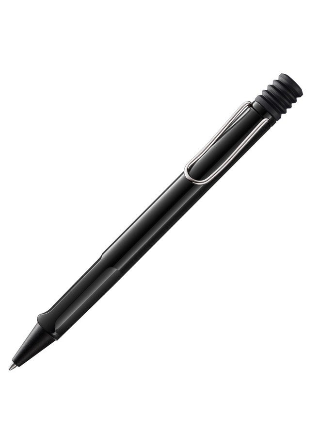 Lamy safari black - Ballpoint Pen with ergonomic grip & line width M - for pleasant long writing - made of robust ASA plastic - including large capacity refill M 16 in black - Image 1