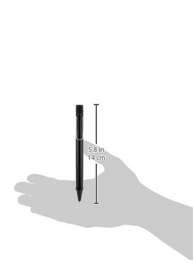 Lamy safari black - Ballpoint Pen with ergonomic grip & line width M - for pleasant long writing - made of robust ASA plastic - including large capacity refill M 16 in black - Image 3