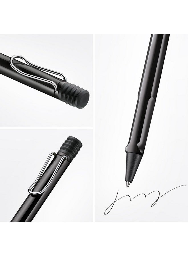 Lamy safari black - Ballpoint Pen with ergonomic grip & line width M - for pleasant long writing - made of robust ASA plastic - including large capacity refill M 16 in black - Image 2