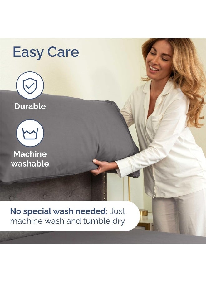 King Size Sheet Set - 6 Piece Set - Hotel Luxury Bed Sheets - Extra Soft - Deep Pockets - Easy Fit - Breathable & Cooling Sheets - Wrinkle Free - Comfy - Gray - Grey Bed Sheets - Kings Sheets - 6 PC