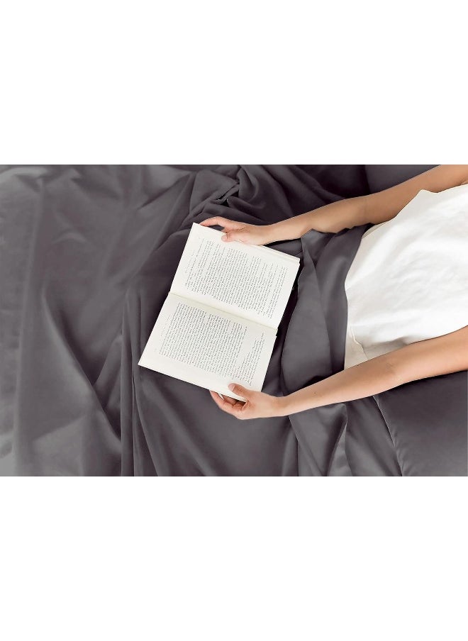 King Size Sheet Set - 6 Piece Set - Hotel Luxury Bed Sheets - Extra Soft - Deep Pockets - Easy Fit - Breathable & Cooling Sheets - Wrinkle Free - Comfy - Gray - Grey Bed Sheets - Kings Sheets - 6 PC