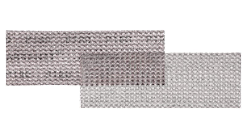 Mirka Abranet Net Sheets 3 x 9 inch/Grit 180 / Mesh Sandpaper Sanding Sheet Hook and Loop / 10 pcs / 9A-175-180RP - Image 3