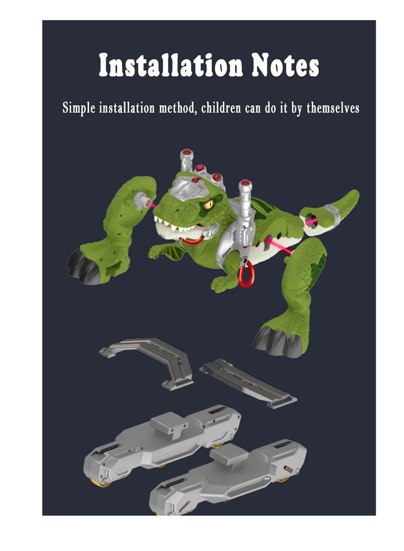 Dinosaur Riding Toy, Tyrannosaurus Rex Scooter, Sit On People Has Music, Light and Smoke Effects, Maximum Load Capacity Is 50kg, Gift for Boys and Girls Over 3 Years Old - Image 4