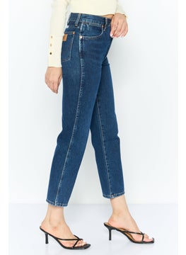Wrangler Women Regular Fit High Rise Straight Leg Jeans, Blue  - Image 2