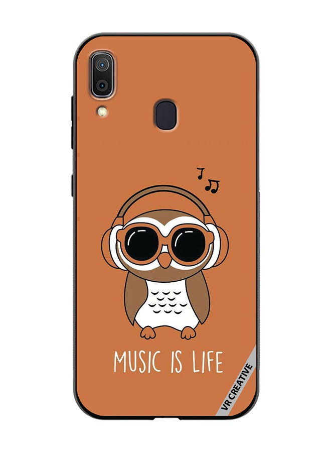 VR CREATIVE Protective Case Cover For Samsung Galaxy A30 Music Is Life Design Multicolour - Image 1