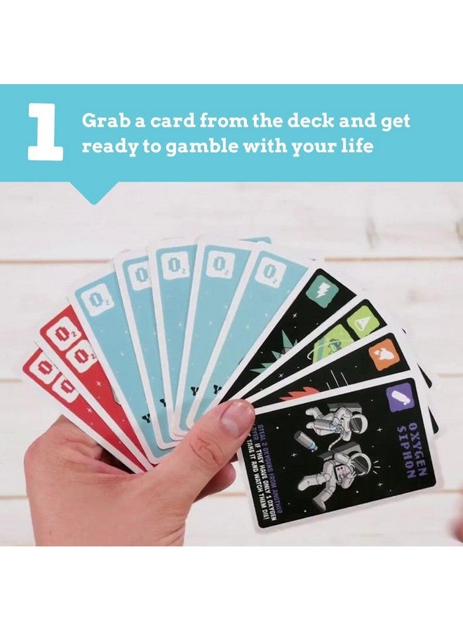 Ridley's Games: Selfish- Space Edition Card Game | Easy to Play Party Game for Groups | Ideal for 2-5 Players, Ages 7+ | Makes a Great Gift Idea | Don't Run Out of Oxygen - Only The Ruthless Survive!