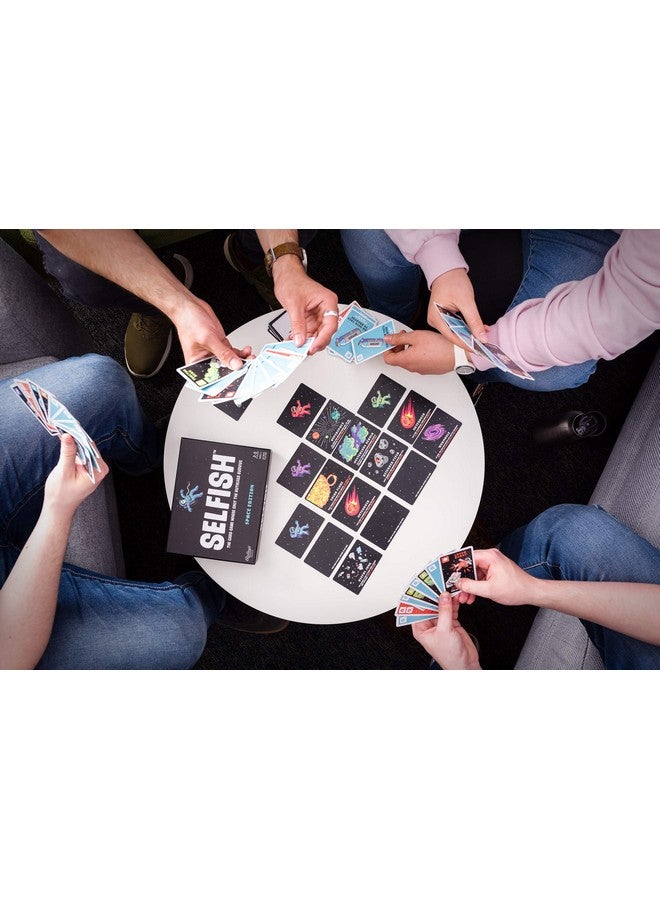 Ridley's Games: Selfish- Space Edition Card Game | Easy to Play Party Game for Groups | Ideal for 2-5 Players, Ages 7+ | Makes a Great Gift Idea | Don't Run Out of Oxygen - Only The Ruthless Survive!