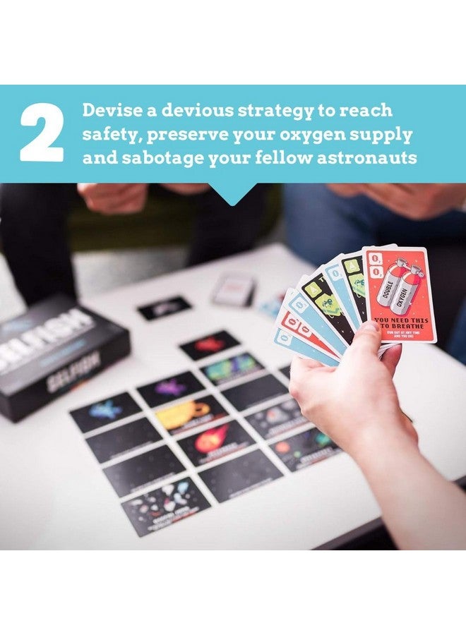 Ridley's Games: Selfish- Space Edition Card Game | Easy to Play Party Game for Groups | Ideal for 2-5 Players, Ages 7+ | Makes a Great Gift Idea | Don't Run Out of Oxygen - Only The Ruthless Survive!