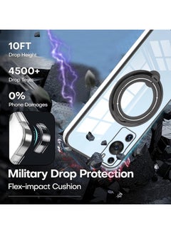 General Huawei P60/P60 Pro Case with Magnetic Stand Clear,P60/P60 Pro Phone Case Silicone Transparent Shockproof Luxury Protective Cover  - Image 3