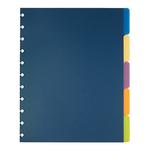 TUL Custom Note-Taking System Discbound Tab Dividers, 8 1/2" x 11", Letter Size, Assorted Colors - Image 1