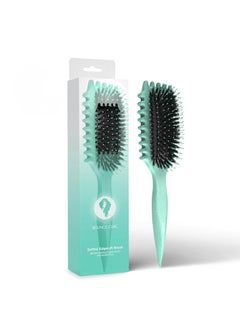 Bounce Curl Bounce Curl Define EdgeLift Brush, 5-in-1 Tool for Effortlessly Defined Curls, Waves & Coils, Reduces Frizz - Teal 