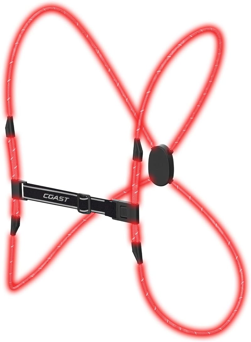 COAST LH150 Rechargeable LED HiVis Lighted Vest 6 Color Modes Reflective Ultralight One Size Fits Most - Image 1