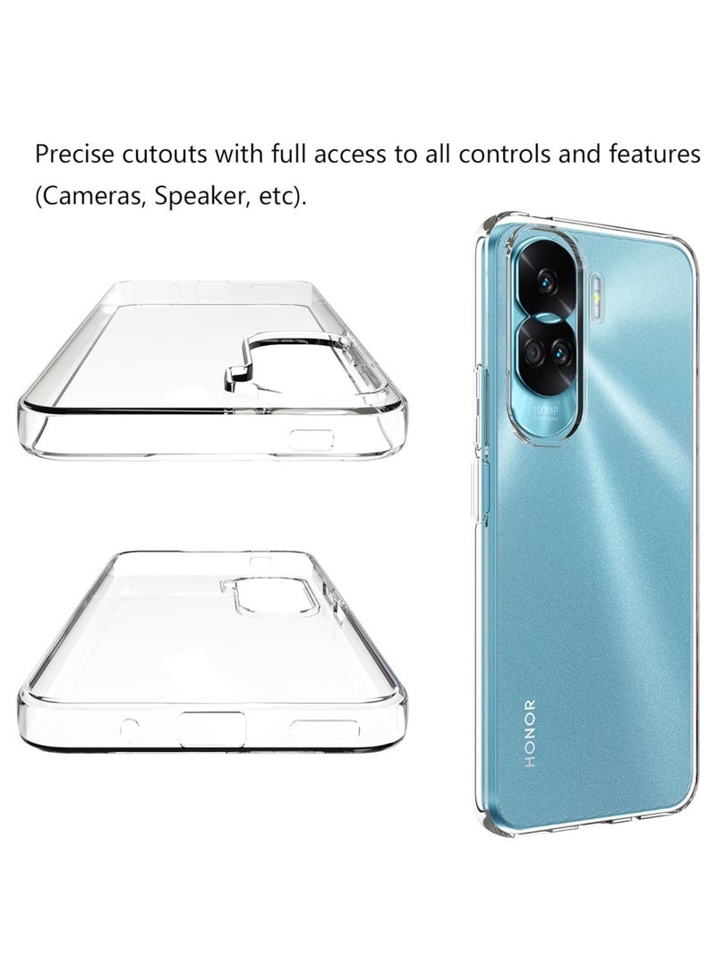 Techie Honor 90 Lite TPU Soft Corner Ultra Slim Clear Case Shockproof Anti Fingerprint Transparent Protective Back Cover  - Image 3