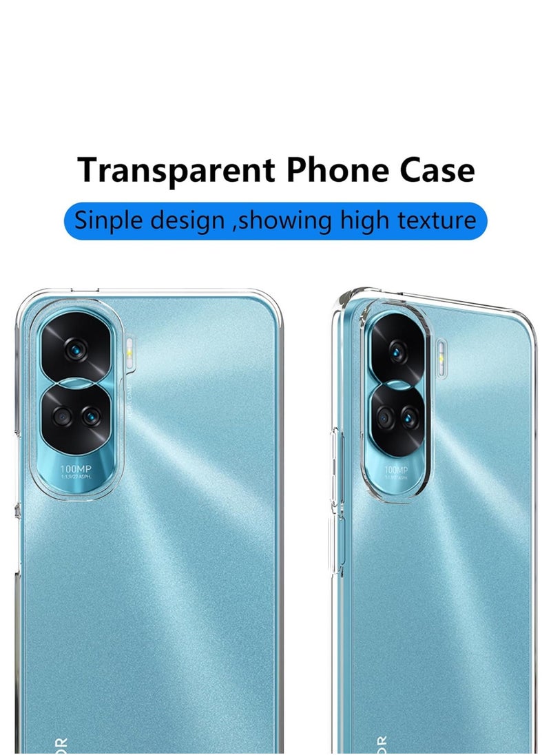 Techie Honor 90 Lite TPU Soft Corner Ultra Slim Clear Case Shockproof Anti Fingerprint Transparent Protective Back Cover  - Image 4
