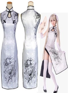 Women Cheongsam Slim Size S-5XL  Women Slim Cheongsam Anime Yosuga No Sora Cosplay Costume Cheongsams Kasugano Sora Cheongsam Dress Halloween Clothing
