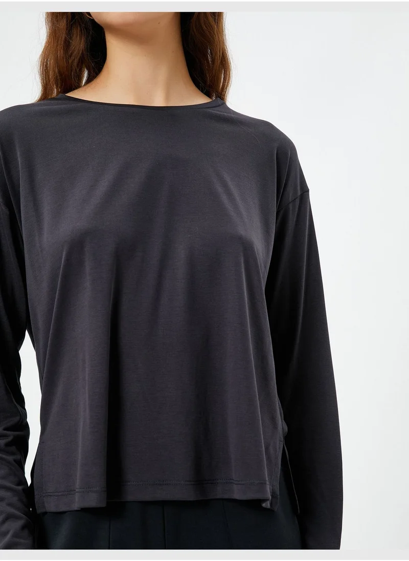 كوتون Long Sleeve Crew Neck Pyjama Bottom