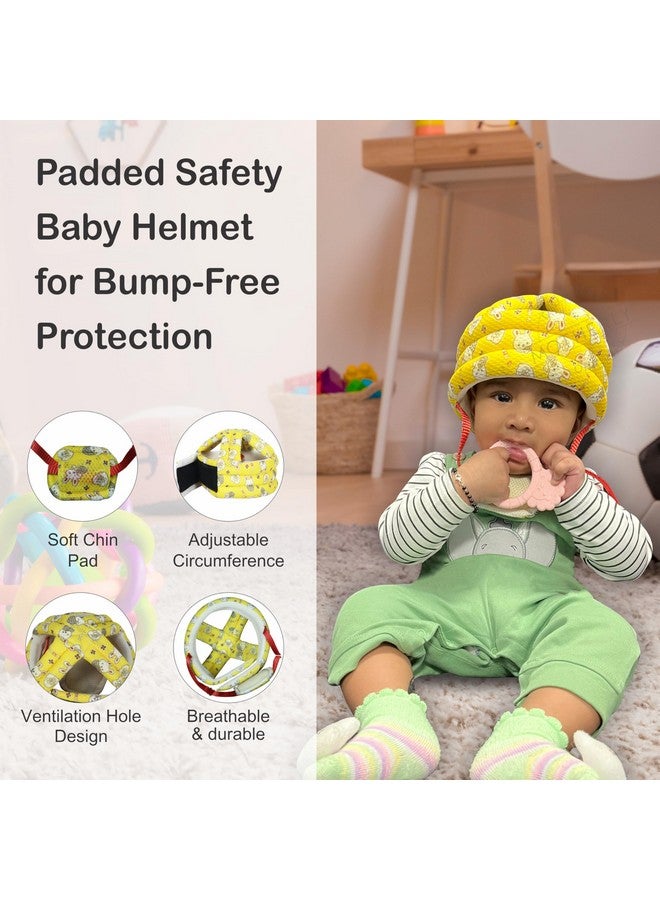 Motherly Motherly Padded Breathable Cushioned Baby Safety Helmet for Bump-Free Protection, Baby Head Protective headguard, Toddler Hat/Helmet, Safety Gear with Adjustable Chin Strap and Ventilation (Rabbit) - Image 3