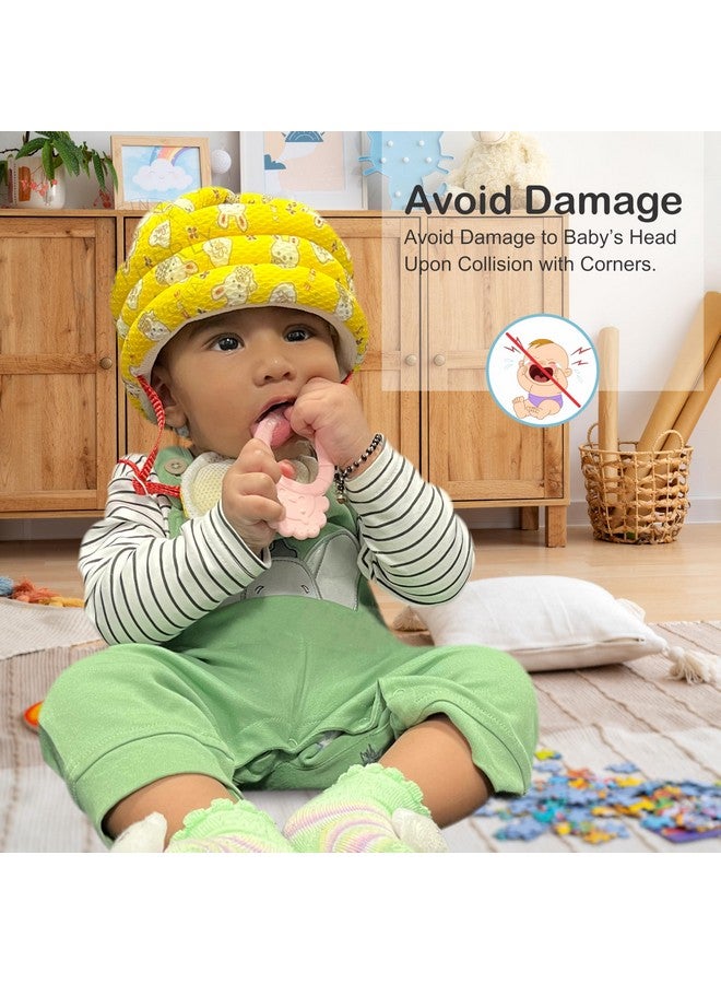 Motherly Motherly Padded Breathable Cushioned Baby Safety Helmet for Bump-Free Protection, Baby Head Protective headguard, Toddler Hat/Helmet, Safety Gear with Adjustable Chin Strap and Ventilation (Rabbit) - Image 4