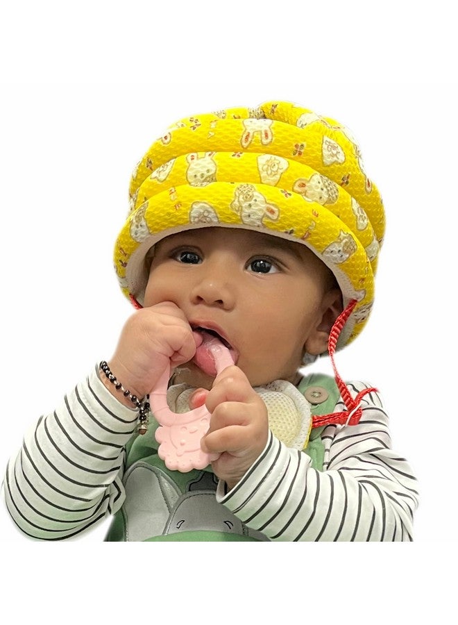 Motherly Motherly Padded Breathable Cushioned Baby Safety Helmet for Bump-Free Protection, Baby Head Protective headguard, Toddler Hat/Helmet, Safety Gear with Adjustable Chin Strap and Ventilation (Rabbit) - Image 1