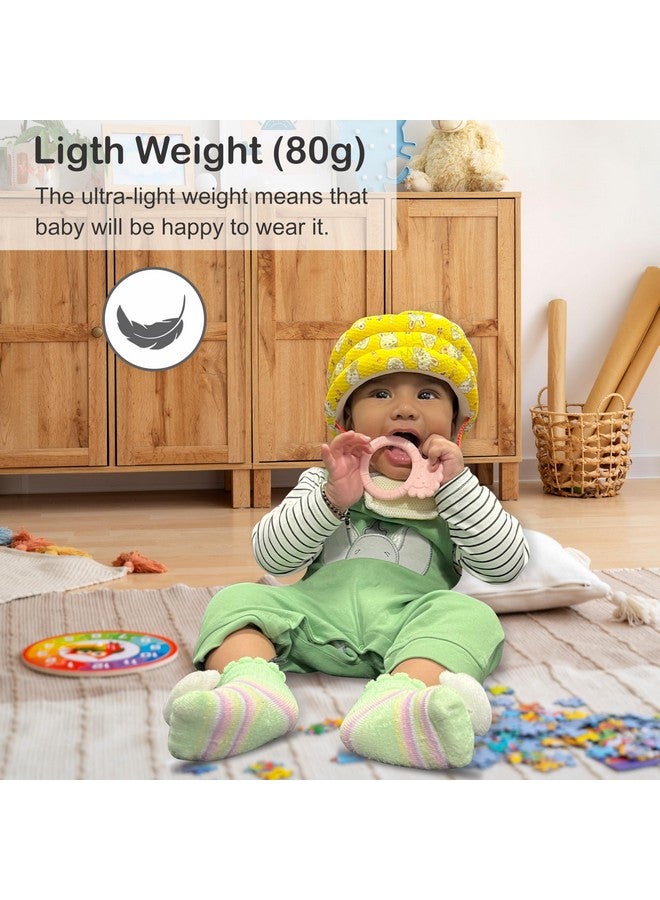 Motherly Motherly Padded Breathable Cushioned Baby Safety Helmet for Bump-Free Protection, Baby Head Protective headguard, Toddler Hat/Helmet, Safety Gear with Adjustable Chin Strap and Ventilation (Rabbit) - Image 5