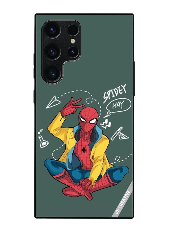 Protective Case Cover For Samsung Galaxy S25 Ultra Spiderman Design Multicolour