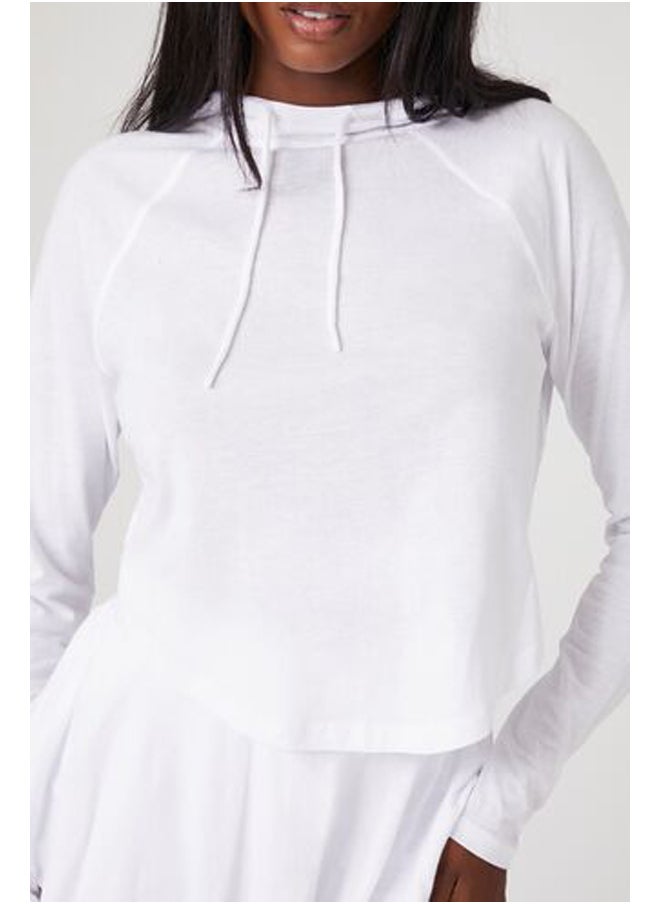 FOREVER 21 - Active Raglan Hooded Top - Image 1