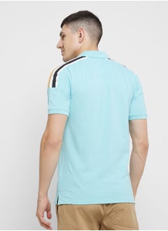 Seventy Five Shoulder Contrast Panel Polo  - Image 2