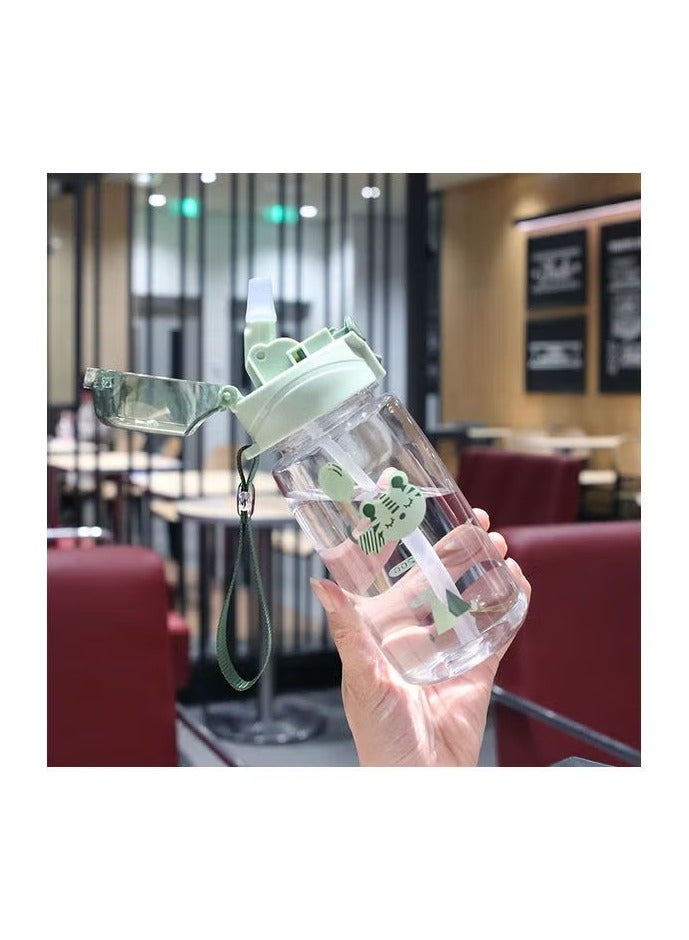 أوريتي نمر تسرب دليل على زجاجة المياه مع القش - Image 1