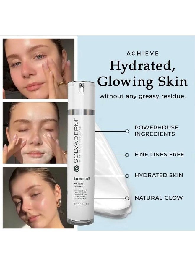 Solvaderm Stemuderm Face & Eye Cream Anti Aging Daily Moisturizer for Fine Lines and Wrinkles | Increase skins Natural Production of Collagen and Elastin with Organic Plant Based Stemcells - Image 2