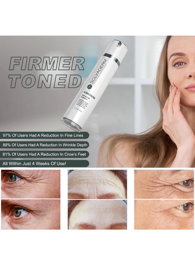 Solvaderm Stemuderm Face & Eye Cream Anti Aging Daily Moisturizer for Fine Lines and Wrinkles | Increase skins Natural Production of Collagen and Elastin with Organic Plant Based Stemcells - Image 4