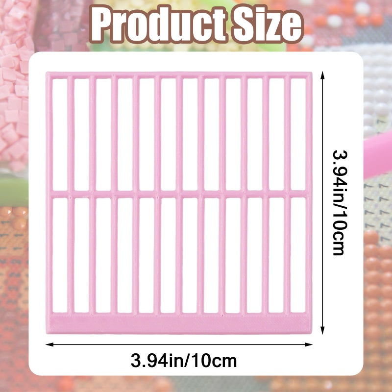 loghohu 2 PCS Diamond Painting Ruler Diamond Accessories DIY Diamond Painting Alignment Tools for Full or Partial Diamonds Painting Guide Gift for Beginners or Professionals - Image 2