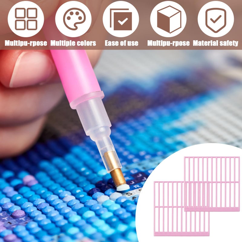 loghohu 2 PCS Diamond Painting Ruler Diamond Accessories DIY Diamond Painting Alignment Tools for Full or Partial Diamonds Painting Guide Gift for Beginners or Professionals - Image 3