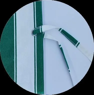 Altın Pamuk Golden Cotton Balcony Rail Curtain Railing Curtain Green All Sizes Length x Width With Metal Ring