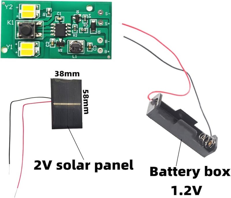 Solar Light Control Panel PCB Board 2 Set For Garden Lawn Ground Lights - Image 4