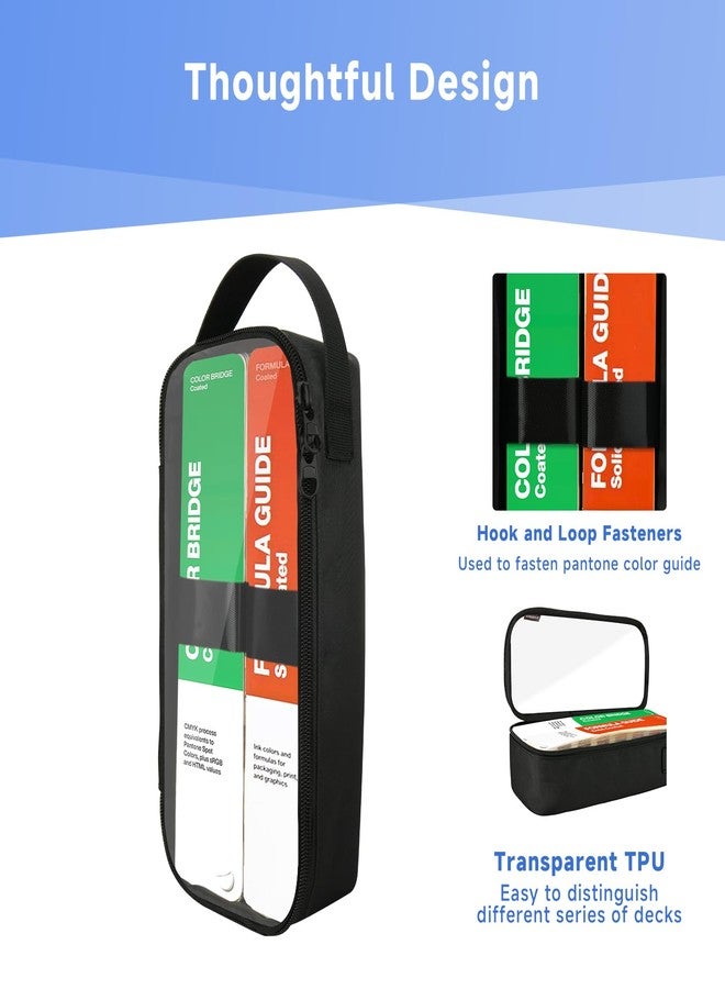 Homakover Carrying Case - Clear Travel Pouch, Waterproof Storage Bag with Handle for Pantone Color Guide Book - Image 3