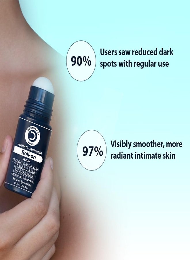 Dermistry Intimate Lightening Brightening Roll On Serum for Private Parts Bikini Area Inner Thighs Men Women Targets Dark Spots Pigmentation Reduces Itching Dryness Bad Odor 50ml - Image 5