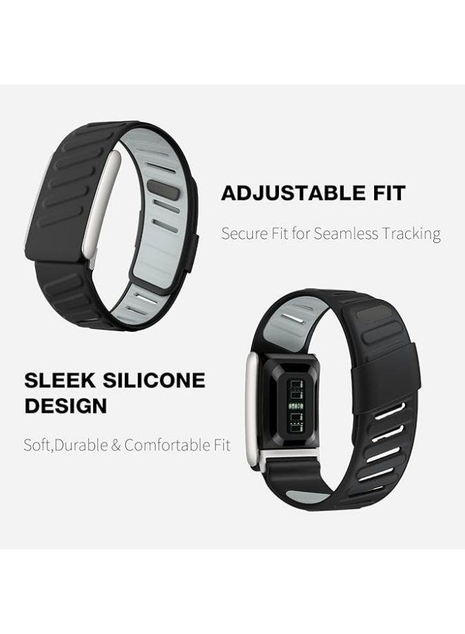 سوار معصم سيليكون متين ومريح متوافق مع سوار WHOOP 4.0، سوار سيليكون رياضي ناعم ذو حلقة رياضية للرجال والنساء، مع موصل على شكل حرف U - Image 4