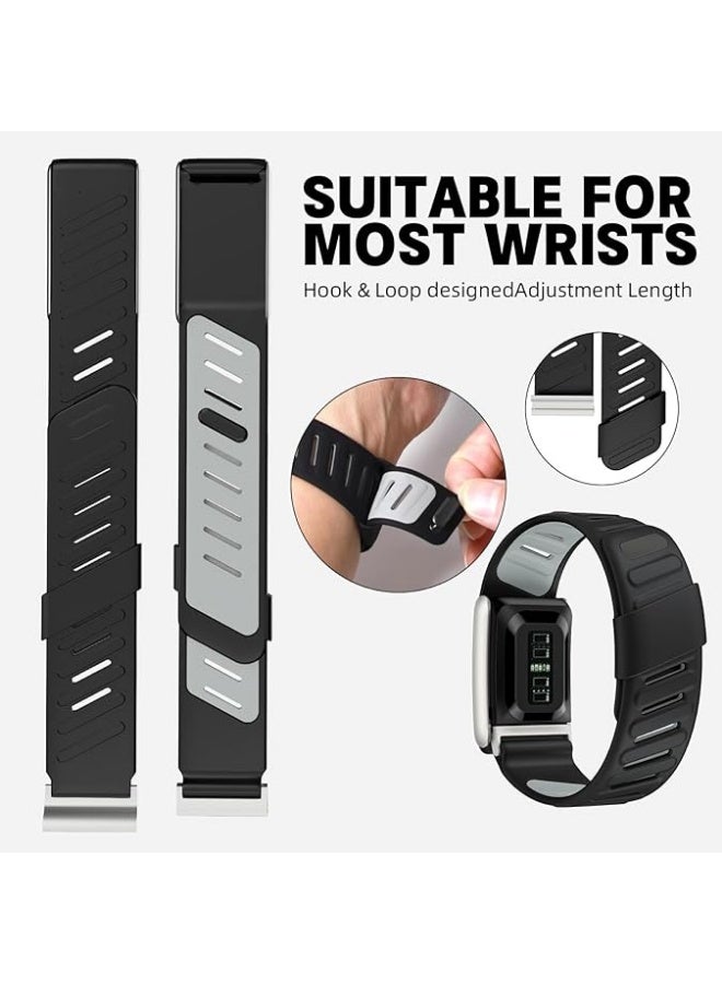 سوار معصم سيليكون متين ومريح متوافق مع سوار WHOOP 4.0، سوار سيليكون رياضي ناعم ذو حلقة رياضية للرجال والنساء، مع موصل على شكل حرف U - Image 2