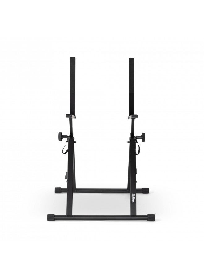 OnStage On-Stage RS7000 Tilt-Back Amp Stand (Setup for Guitar Combo Amplifiers and Speakers, 150 lb Capacity, Adjustable Height, Nonslip Rubber Arms and Feet, Portable, Folding, Steel, Black) - Image 3