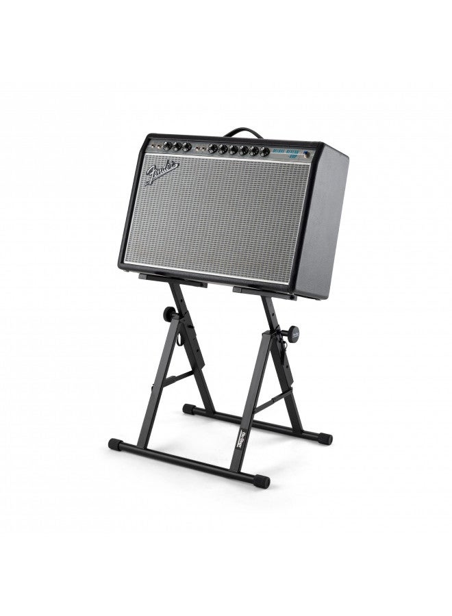 OnStage On-Stage RS7000 Tilt-Back Amp Stand (Setup for Guitar Combo Amplifiers and Speakers, 150 lb Capacity, Adjustable Height, Nonslip Rubber Arms and Feet, Portable, Folding, Steel, Black) - Image 4