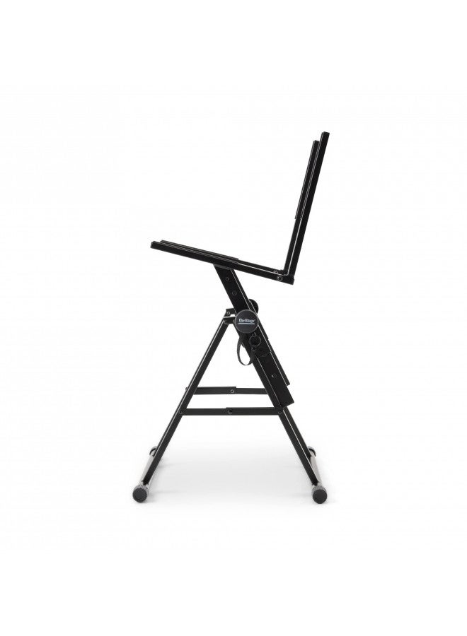 OnStage On-Stage RS7000 Tilt-Back Amp Stand (Setup for Guitar Combo Amplifiers and Speakers, 150 lb Capacity, Adjustable Height, Nonslip Rubber Arms and Feet, Portable, Folding, Steel, Black) - Image 2
