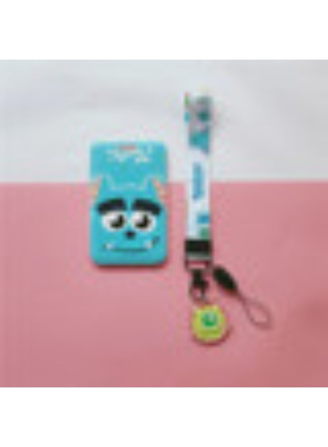 NIBEMINENT 1 - Piece Monster Kpop Photo Card Holder Pendant Key Chain ID Badge Holder ID Card Holder Photo Card Protector for School ID Office ID Access Card for Women Girls