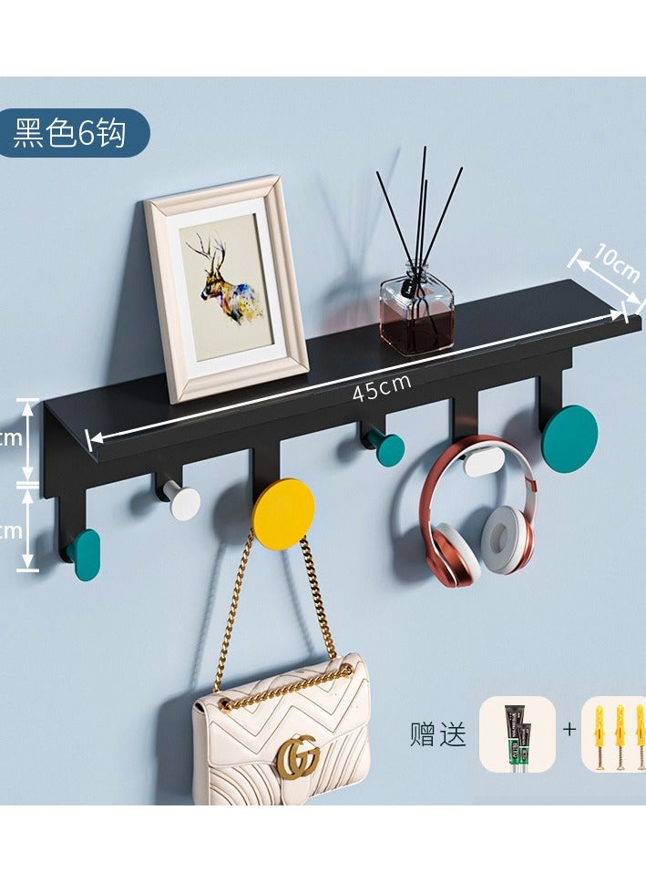 Entrance Hook Wall Mounted No Drilling Key Coat And Hat Hanging Clothes Hook Entrance Creative Entrance Storage Rack 