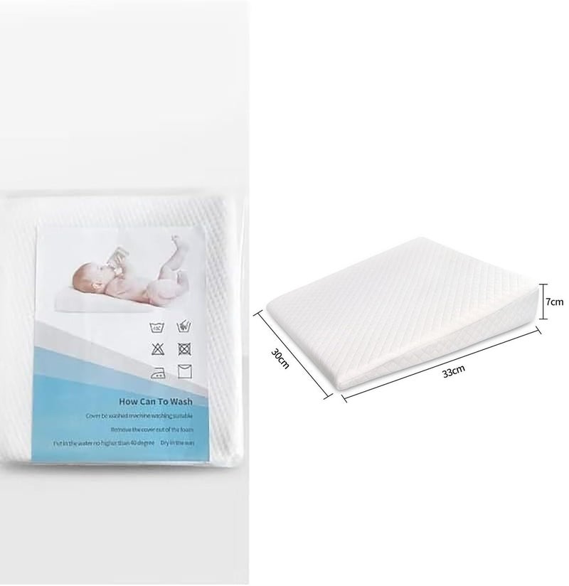 Gonice Baby Wedge Pillow,Soft Round Crib Wedge Pillow With Washable Cover,Feeding Pillows for Reflux Baby Sleep - Image 2
