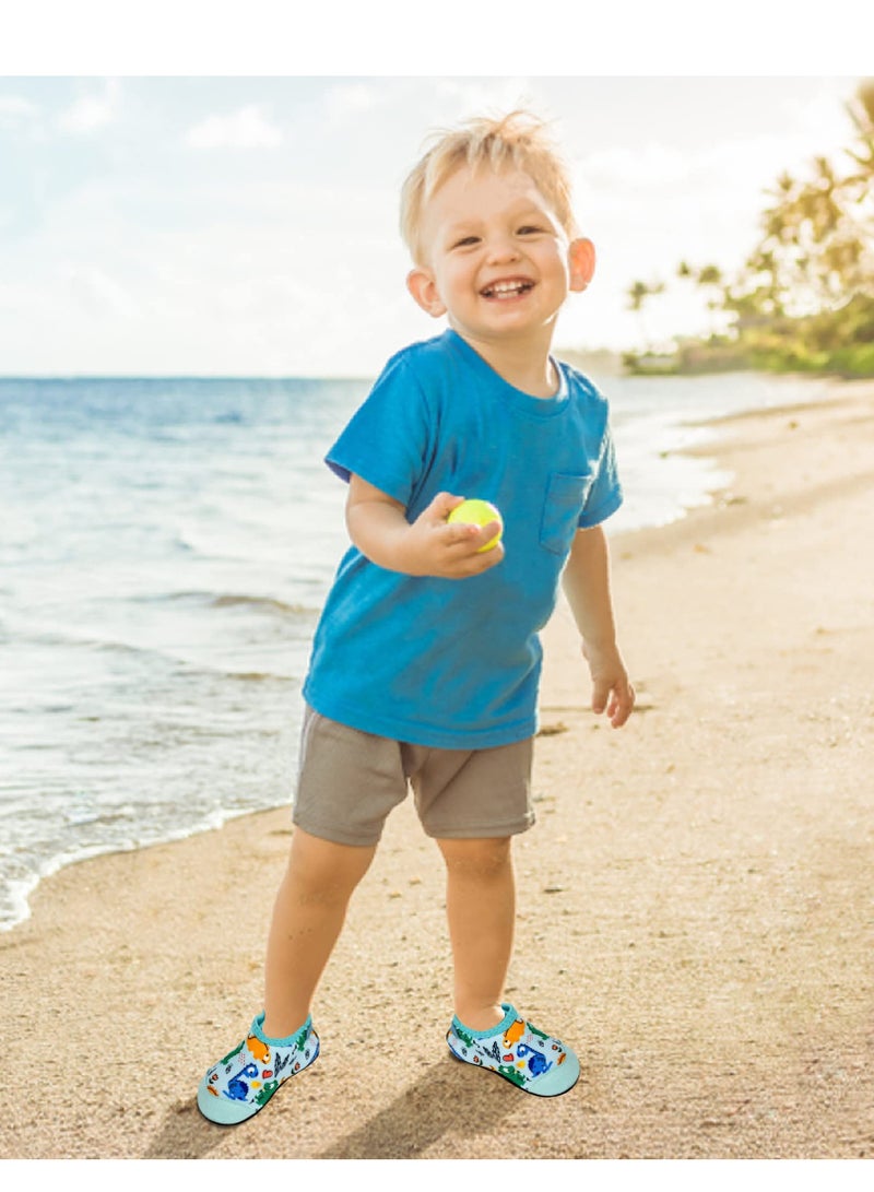 SYOSI Kids Water Shoes: Lightweight Non-Slip Beach Pool Shoes for Boys and Girls - Breathable shoes for Children, Fast-Drying Water Shoes with 6.45inch Inner Length - Image 2